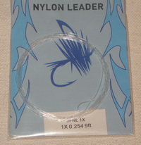 nylon leader 9 ft 1X  0.254